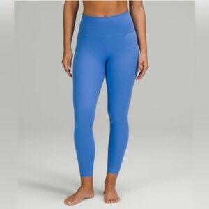 NWT Luluemon Wunder Under HR 28” leggings, 8, Blue Nile